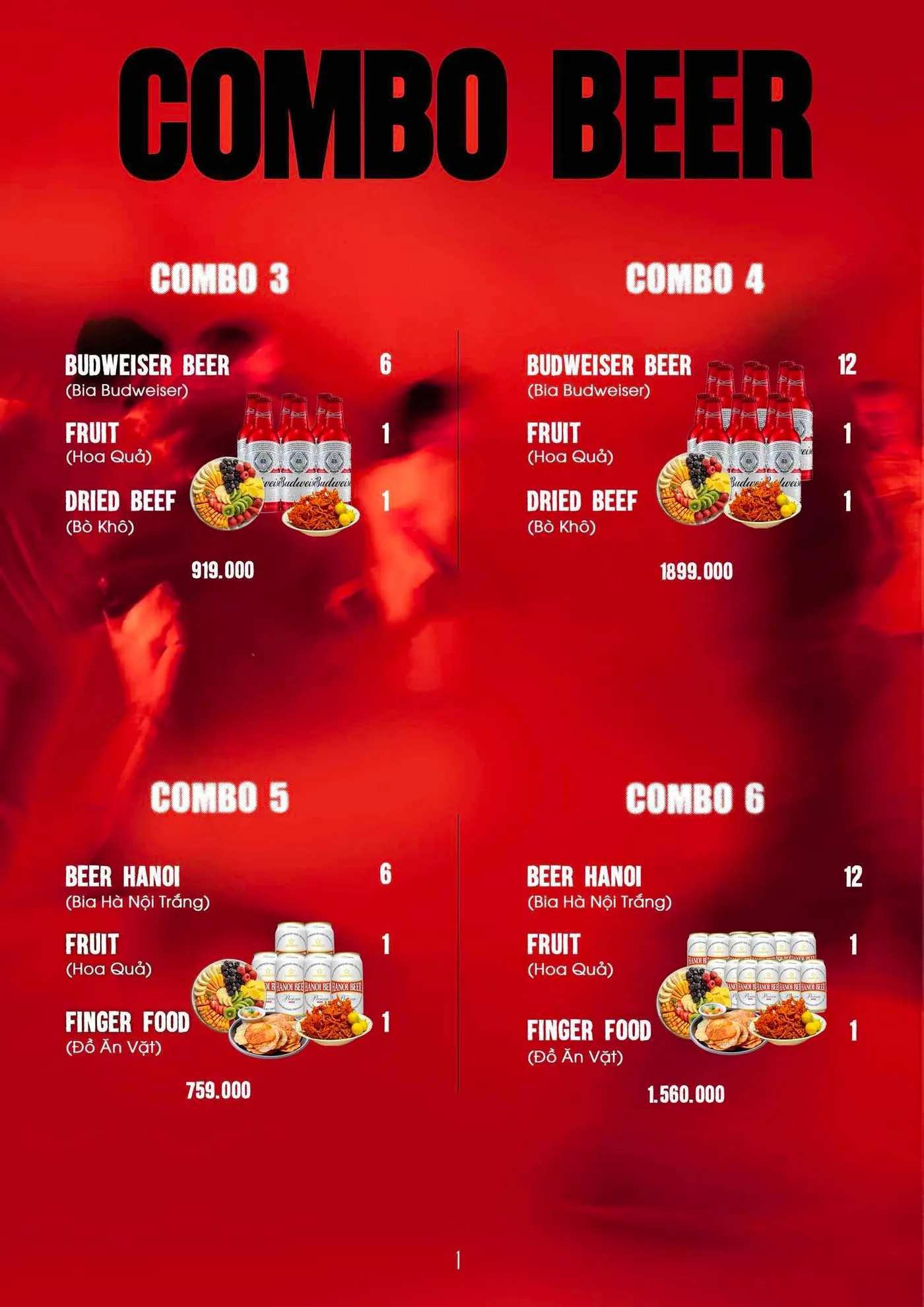 Trang thực đơn COCA Club 2